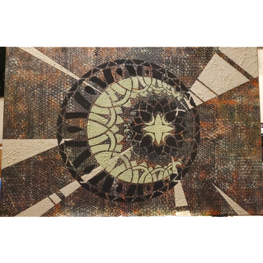 HANDCRAFTED Painting HANDPAINTED Abstract Stretch Canvas Art Wall Decor Artwork - Picture 2 of 8